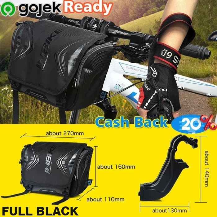 Jual INBIKE Handlebar Bag Tas Seli Sepeda Lipat Touring Jual INBIKE Handlebar Bag Tas Seli Sepeda Lipat Touring