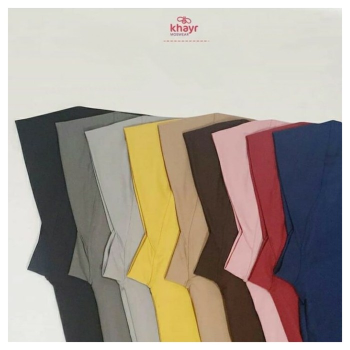Foto Produk Khimar Madina Series Khayr Moswear Bergo Instant Hijab Dagu Spandex - Size M dari Hamood Store 7