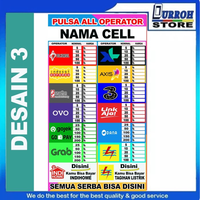 Download Banner Harga Pulsa - gambar contoh banners