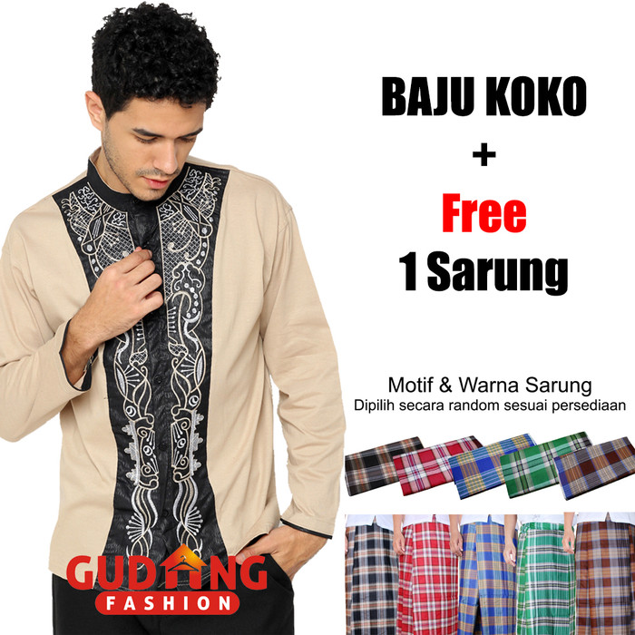 Promo Baju Muslim Pria Terbaru Baju Koko Panjang + Free ...