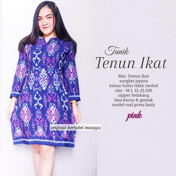 Model Baju Batik Tenun Ikat Sekali