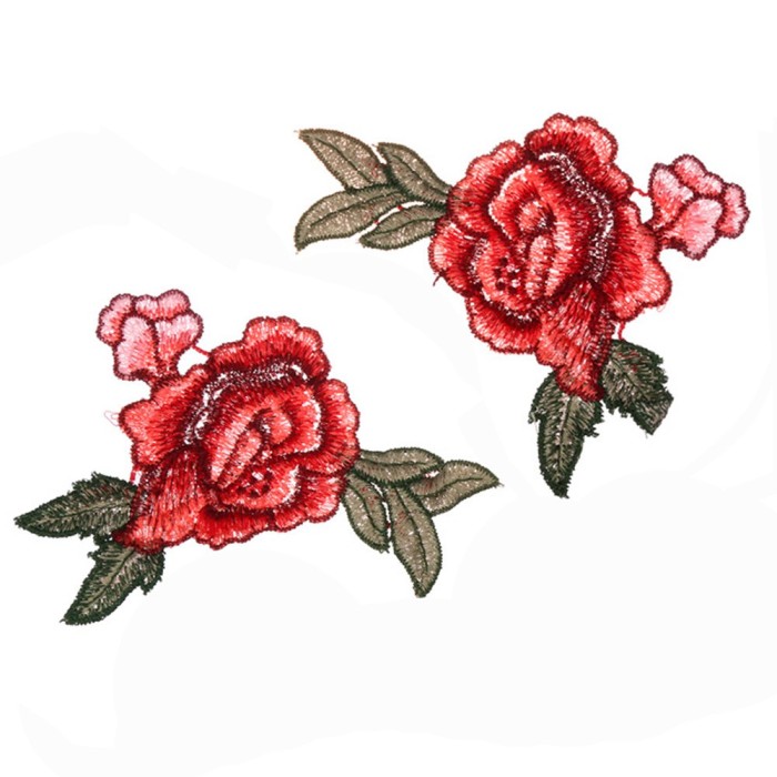 2PC Ramen Noodles Patch Food Sew Iron on Applique Embroidered DIY Jacket Badge