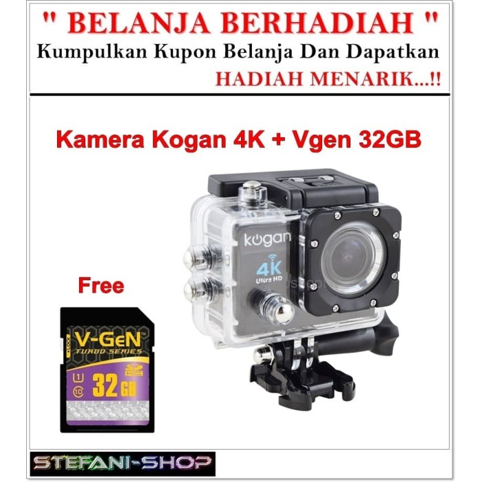 Jual Paket Kamera Kogan Sport Action 4K ULTRA HD WiFi Plus