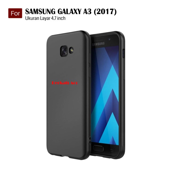 Jual Slim Case Black Matte Softcase Samsung Galaxy A3 (2017) / A320