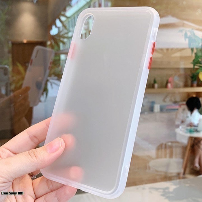 Jual Premium Quality Hybrid Matte Case Iphone !! X XS XR XS MAX - Putih