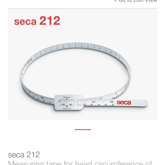 Jual ukur lingkar kepala bayi SECA 212 Kota Bekasi