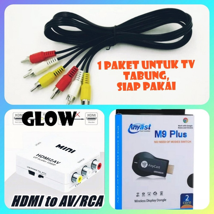 Converter Hdmi To Av Rca Original Full Hd 1080p Konektor Hdmi To Tv Tabung Kabel Hdmi To Rca Av Shopee Indonesia