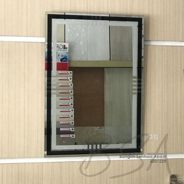 Jual KACA CERMIN WASTAFEL BEVEL uk 40x60 / CERMIN KAMAR ...