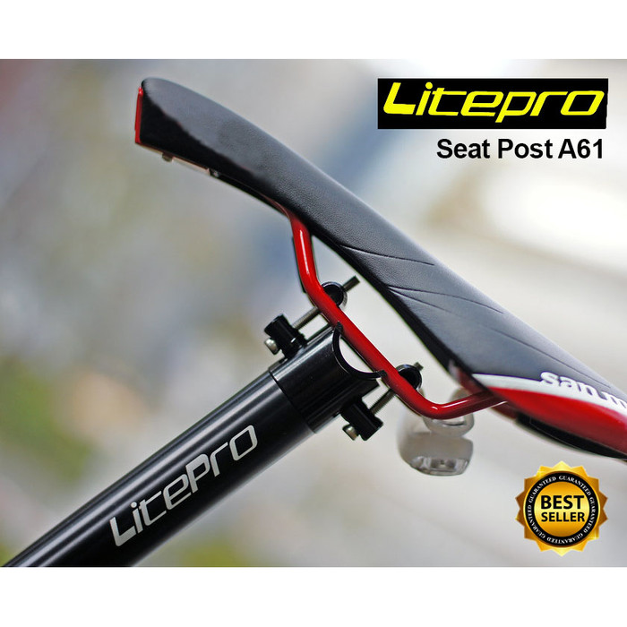 Jual Seatpost LITEPRO A61 33 9 mm X 600 mm sepeda  lipat 