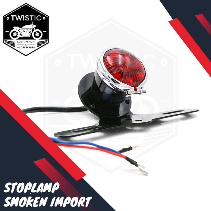 Jual Stoplamp LED Lampu Belakang Smoken Motor Custom W175 Benelli XSR