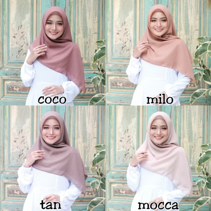 Jual Hijab Bella  Square  Polycotton Jilbab  Segiempat 