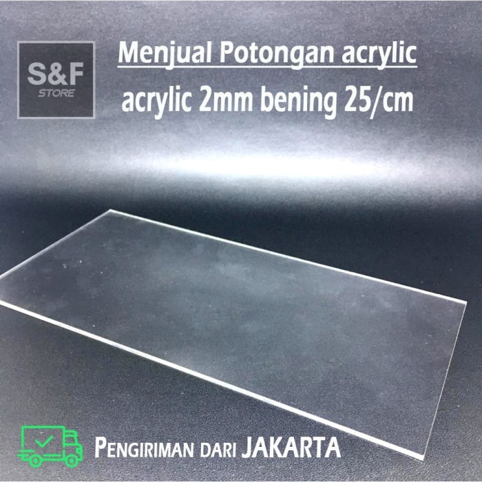 Jual Akrilik Potongan 2mm Bening Acrylic Custom Akrilik Lembaran Mika Jakarta Barat 6866