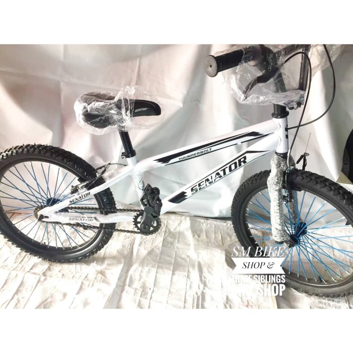 Jual SEPEDA  BMX SENATOR THUNDERBOLT 20 inch WARNA  PUTIH  