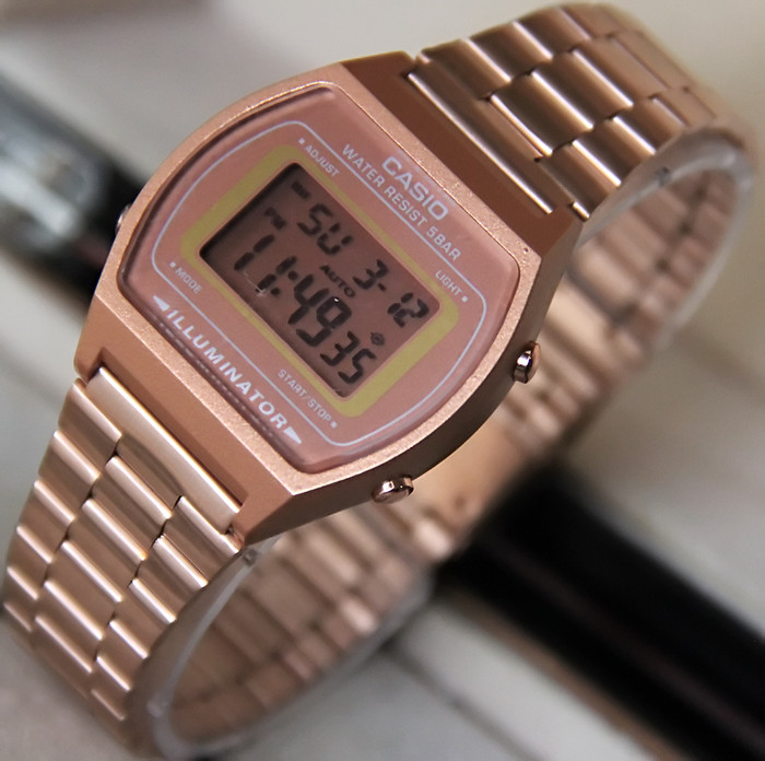 casio b640 rose gold