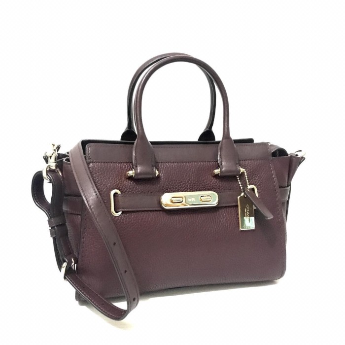 coach swagger 27 oxblood