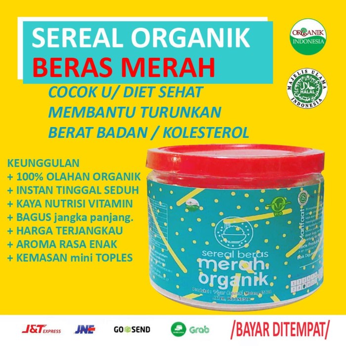 Jual Sereal Bekatul Beras Merah Organik Suplemen Diet Pencernaan Sembelit Bekatul Kota Malang Laras Net Tokopedia