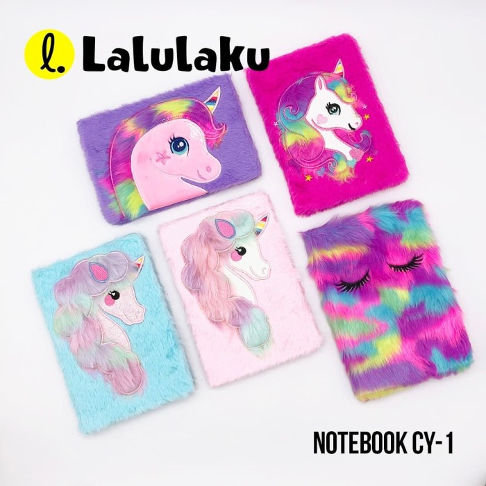 Jual Buku  tulis  Bulu Diary Agenda lucu  kado ultah unik 