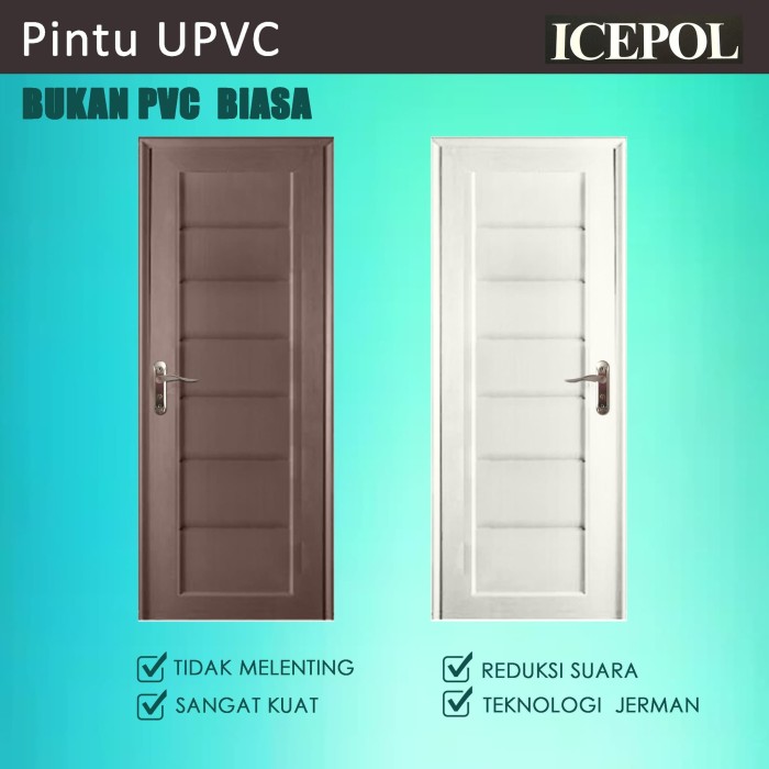 Jual Pintu  Kamar  Mandi  UPVC Gagang Kunci  Hendel 