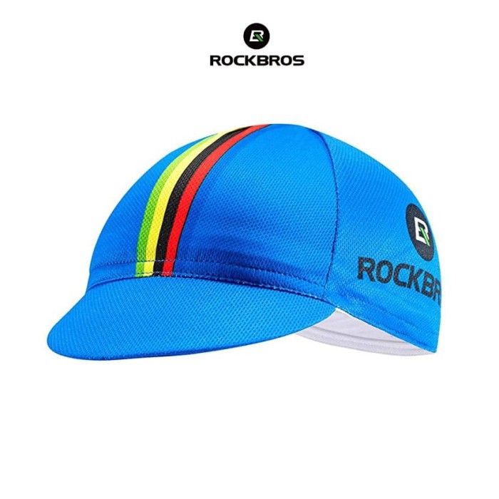 Jual ROCKBROS  MZ100 Bicycle Cap Hat Topi  Sepeda  BLUE 