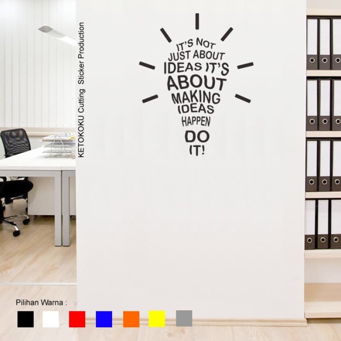 Jual Stiker  Its Not Idea Dinding Kaca Tembok  Rumah  Wall 