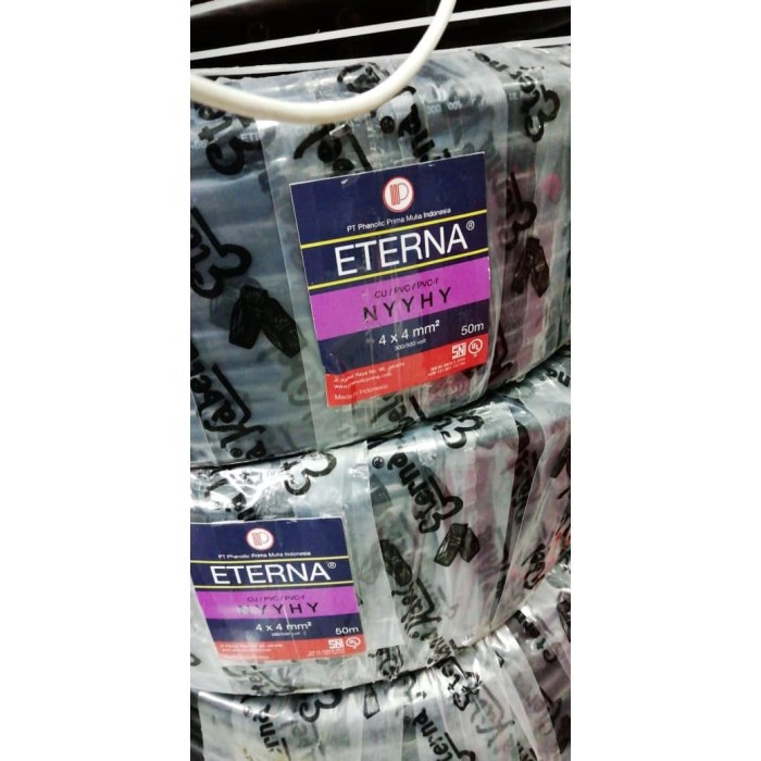 Jual Kabel NYYHY Serabut 4x4 4 X 4 Eterna hitam 50 Jual Kabel NYYHY Serabut 4x4 4 X 4 Eterna hitam 50