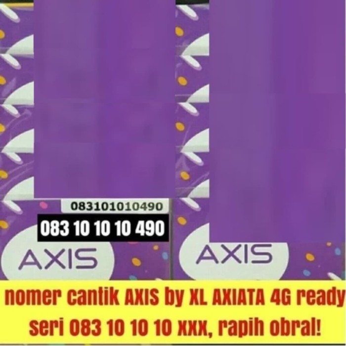 Jual nomor cantik AXIS by XL axiata 4G ready kartu perdana Jual nomor cantik AXIS by XL axiata 4G ready kartu perdana