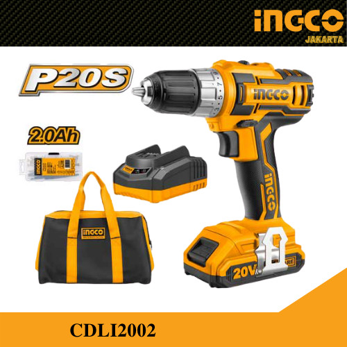 Jual BOR INGCO / MESIN BOR CORDLESS 20V / BOR KA(2B &1FC