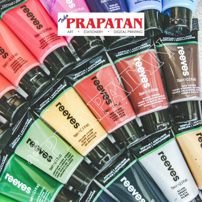 Jual Cat akrilik Acrylic Reeves 75 ml Jakarta Timur Jual Cat akrilik Acrylic Reeves 75 ml Jakarta Timur