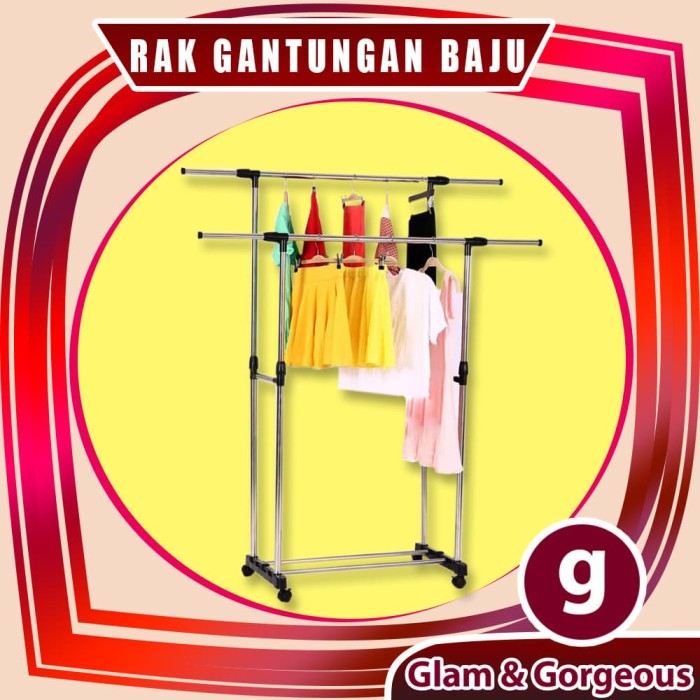 Jual Jemuran Pakaian Gantungan Baju Minimalis Stainless ...