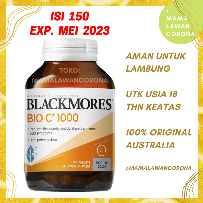 Blackmores Bio C 1000mg Australia Vitamin Vit C 1000 Mg 31 62 150 150 Tablet Lazada Indonesia