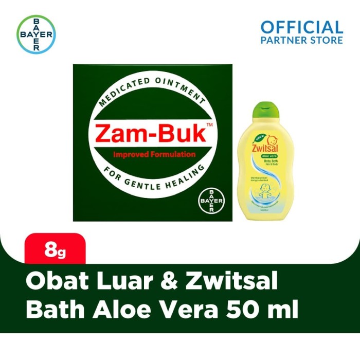 Promo Zambuk Obat  Luar  8 gr Zwitsal Bath Aloe Vera 50ml 