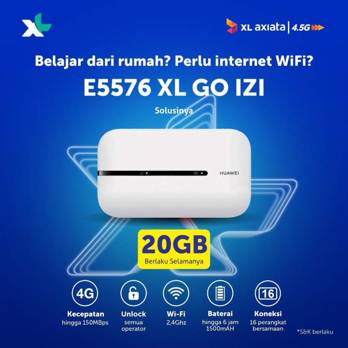 Jual Mifi Modem XL Go Wifi 4G Movimax MV003 Free 60GB ...