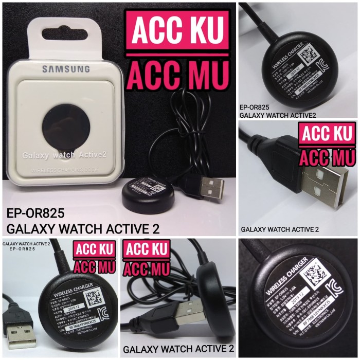 Jual WIRELES CHARGER SAMSUNG GALAXY WATCH ACTIVE 1 - 2 EP