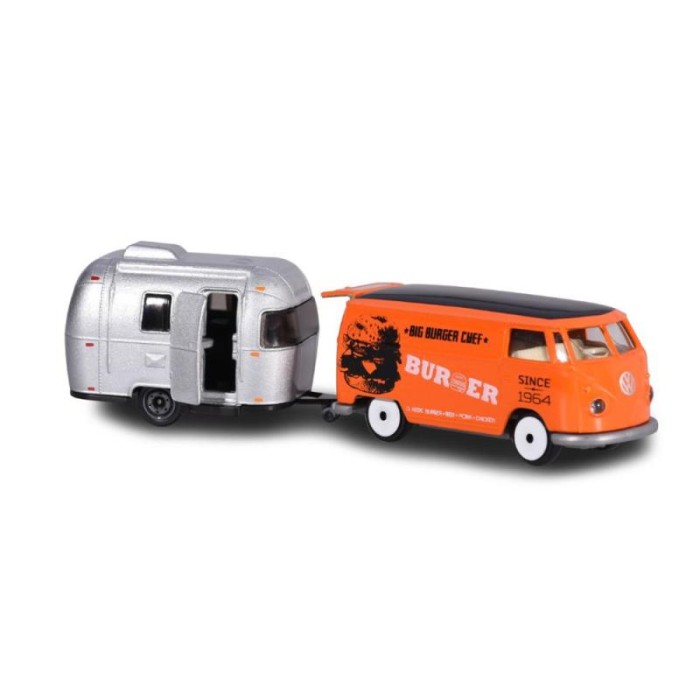 Foto Produk Majorette Vintage Trailer VW T1 - Orange Silver dari AnakmanjaCom