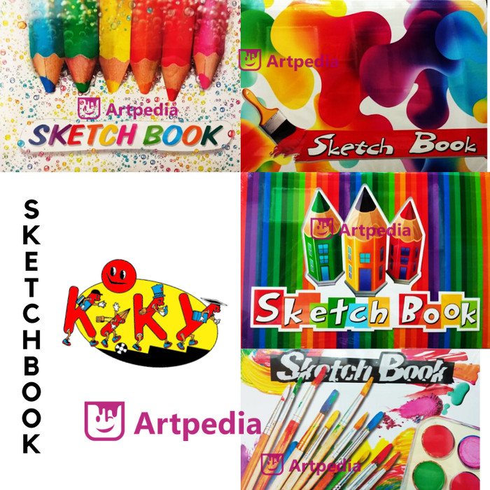 Jual Kiky SketchBook A5 / Sketch Book A5 / Buku Gambar Sketsa A5