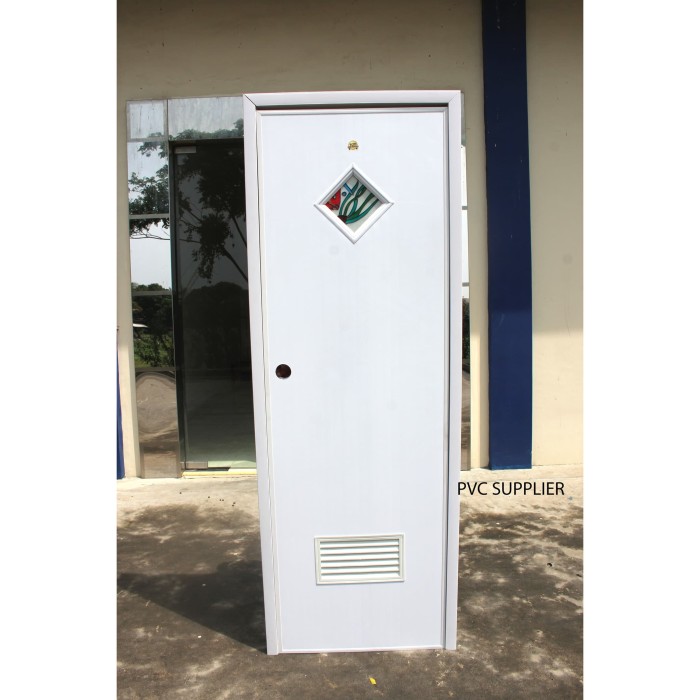 Jual Pintu  PVC  kamar  mandi  kaca kotak minimalis tipe DSK 