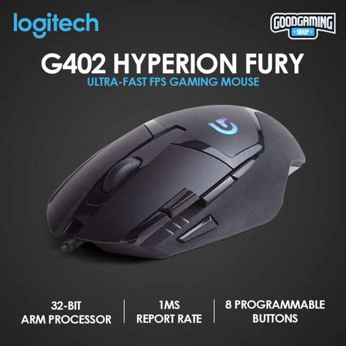 Jual Logitech G402 Hyperion Fury - Gaming Mouse - Jakarta ...