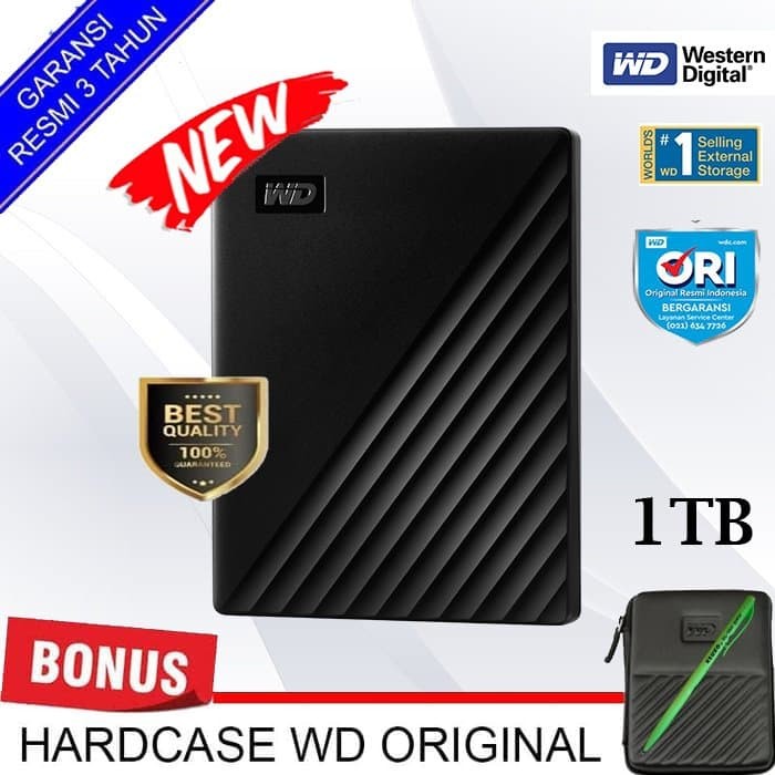 Jual WD My Passport NEW Model 1TB - HD HDD Hardisk