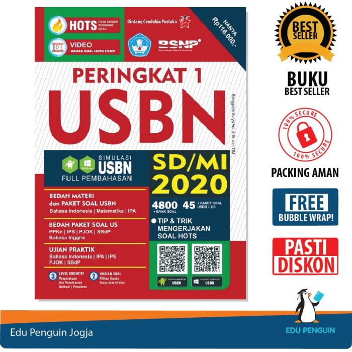 Jual Buku Peringkat 1 Usbn Sd Mi Hots 2020 Kelas 6 Bubble Wrap Free Kab Sleman Edu Penguin Jogja Tokopedia