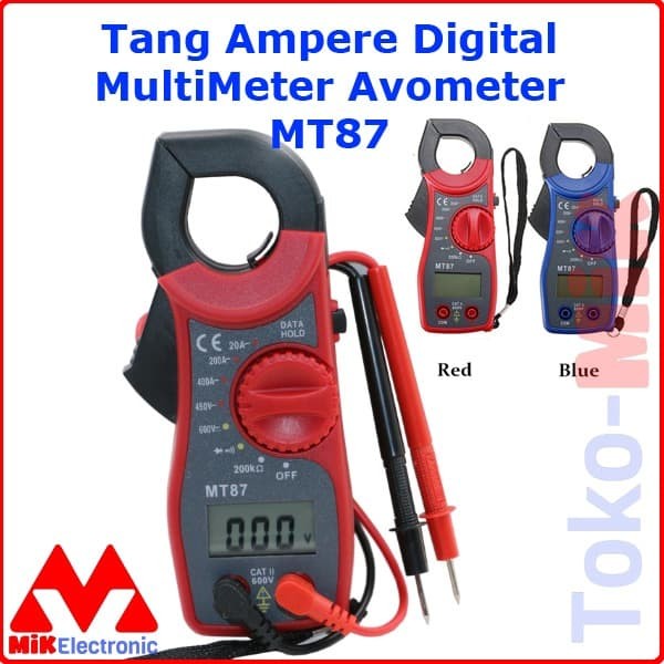 Jual TANG AMPERE AMPER DIGITAL CLAMP METER MT87 MT-87