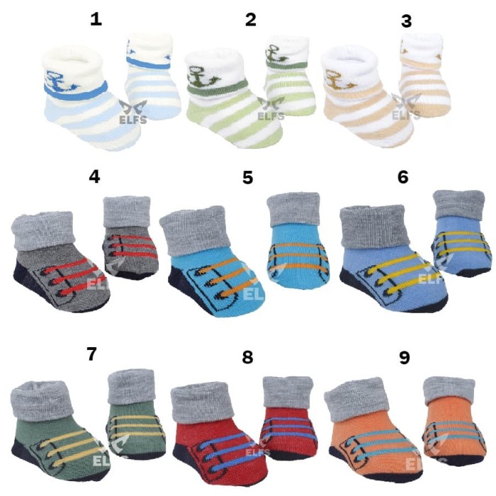 Jual Kaos  Kaki  Bayi  0 6 Bulan  Anti Slip Katun Mix Kota 