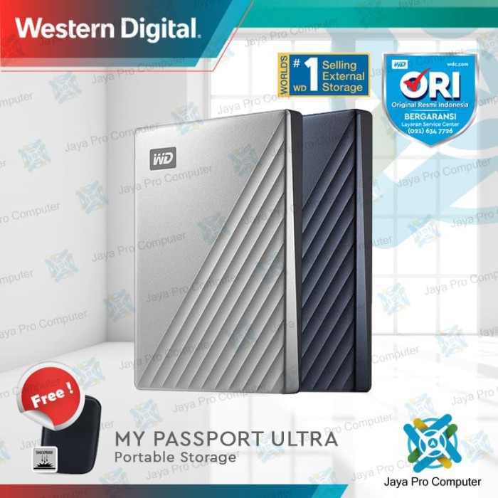 Jual WD My Passport Ultra 2TB - HDD/ Hardisk / Harddisk Eksternal USB C