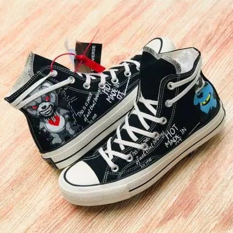 limited edition black converse