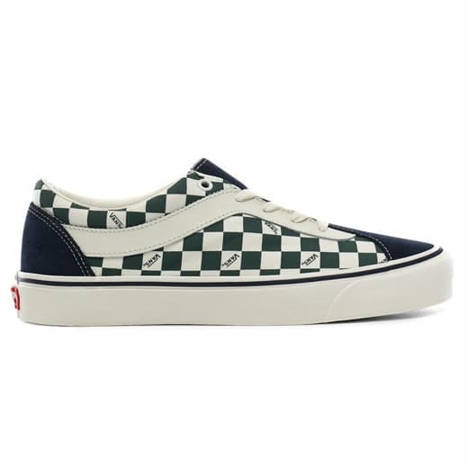green and blue vans