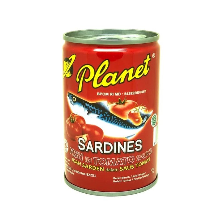 Jual PLANET Sarden Saus Tomat - Sardines in Tomato Sauce ...