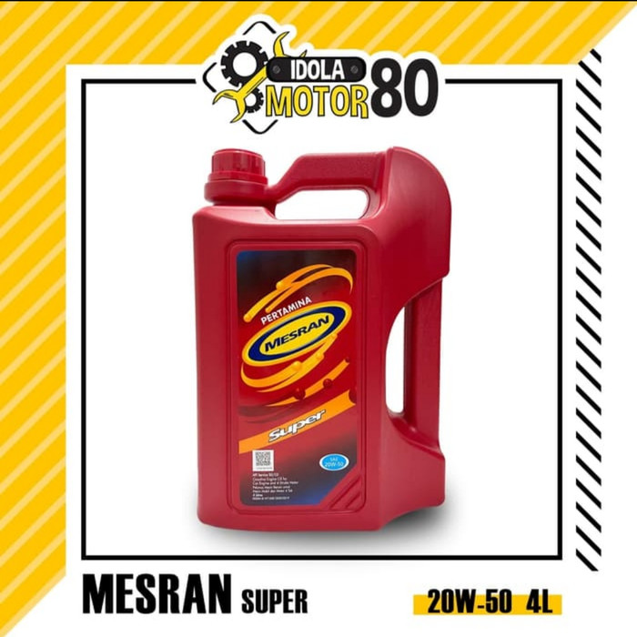 Jual Oli Pertamina Mesran Super Sae 20w 50 4 Liter Ori Kota Bekasi Idola Motor Bekasi Tokopedia