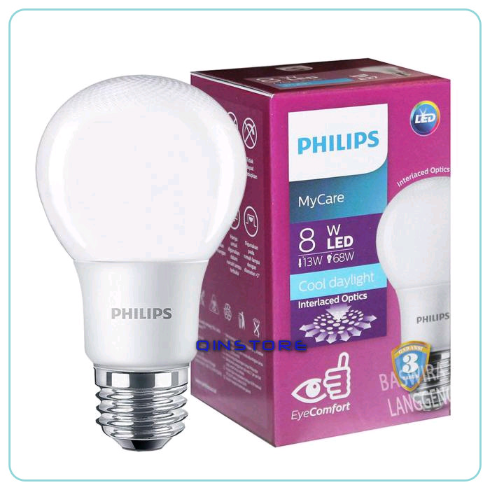 Jual PHILIPS  LAMPU  LED  8 WATT 8 W BULB MYCARE 100 