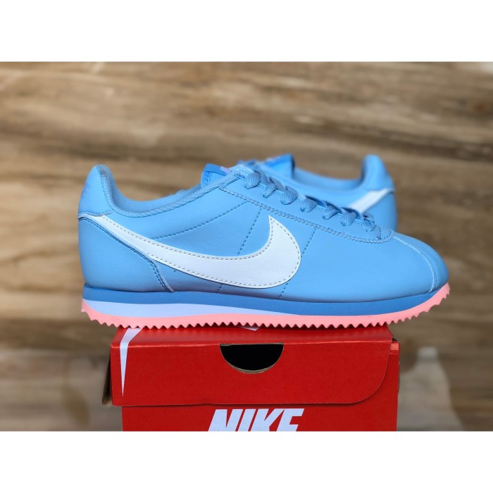 nike cortez baby blue