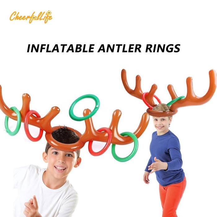 Jual Baru Ch 2pcs Christmas Party Inflatable Reindeer Antler Hat Ring Kota Bogor Girl Acecories Tokopedia