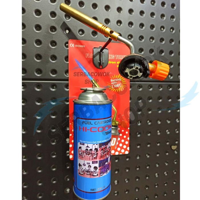 Jual Paket Gas Torch Blow Torch Blander Bakar Mini + Tabung Gas Hi cook